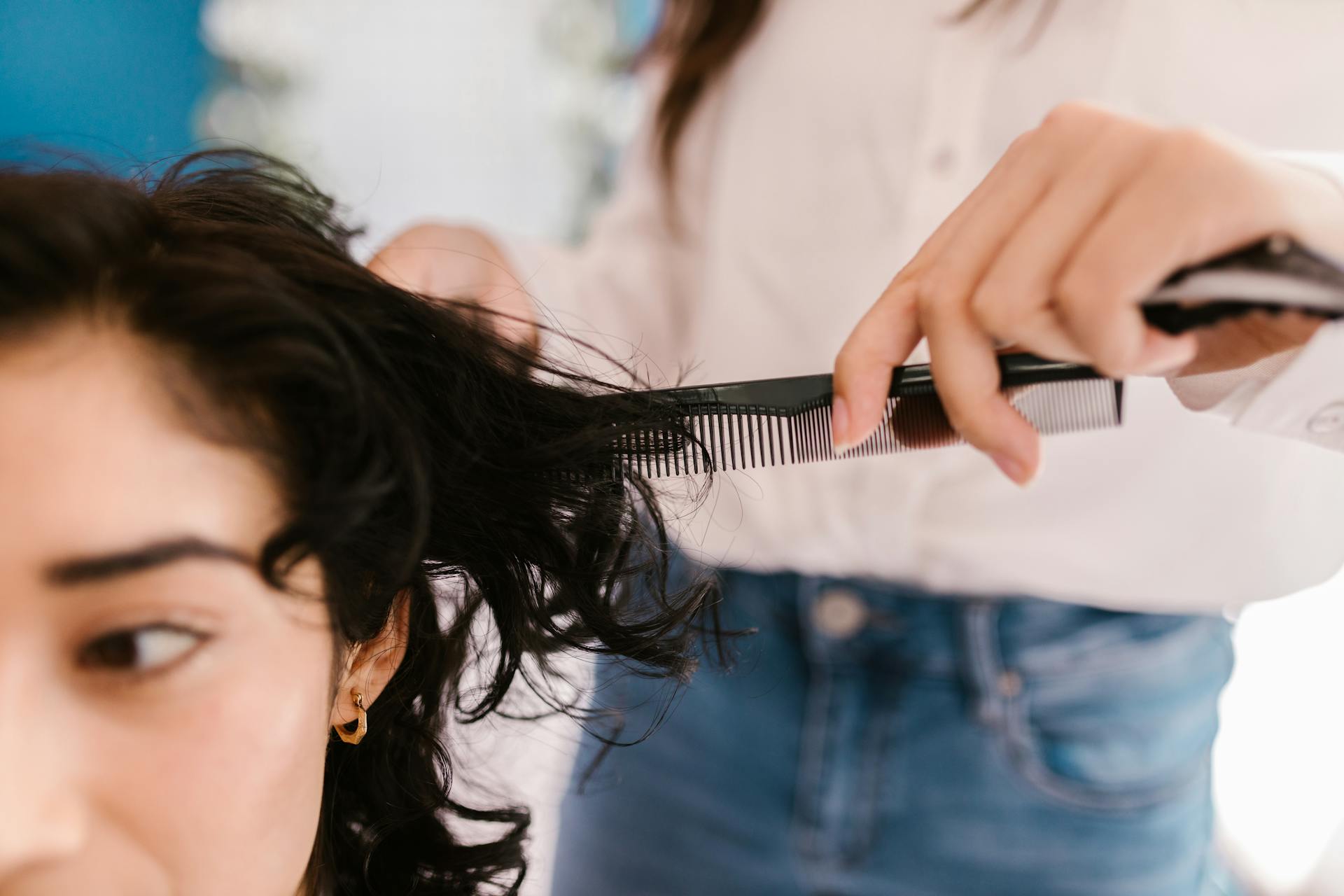 woman in salon